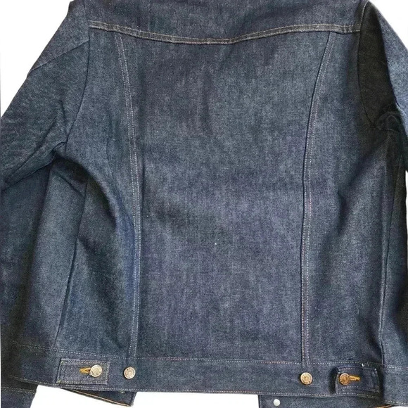 🔥 Vintage NWOT denim jacket from Sears and Roebucks.Minty and Raw. Size Large - Picture 3 of 12
